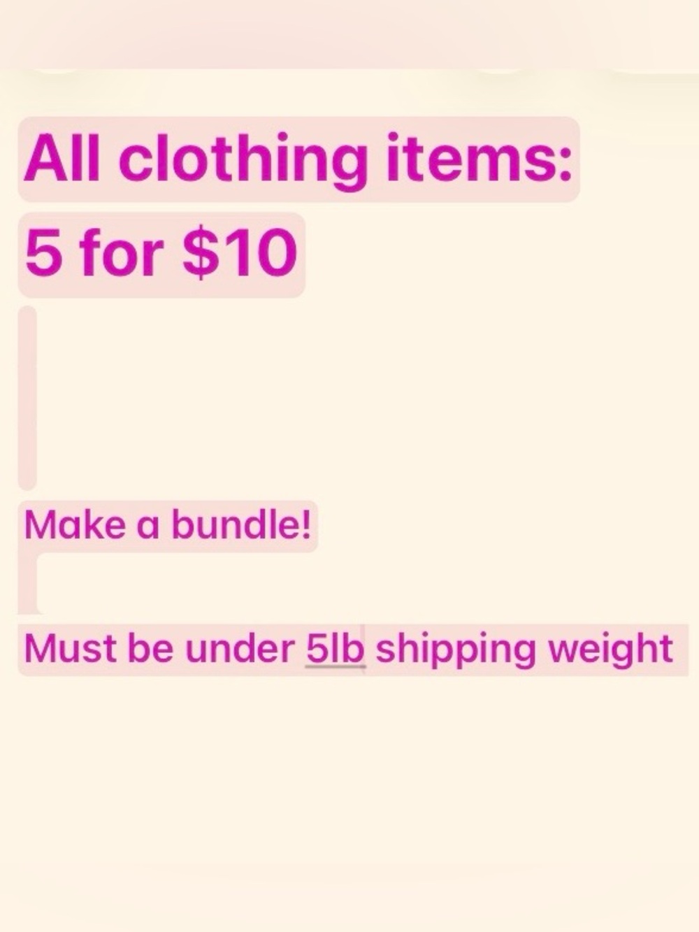 Bundle Clothing Sale